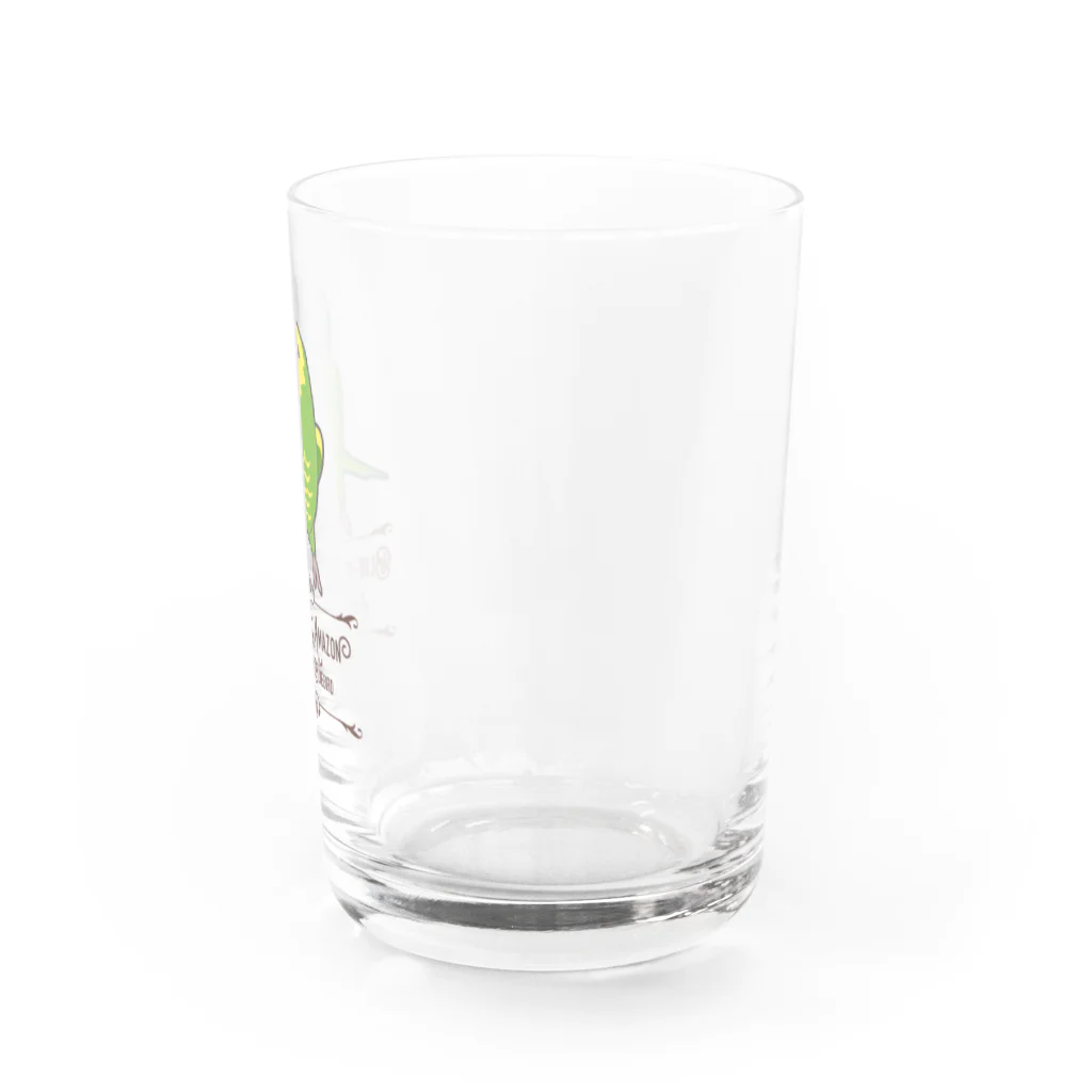 リズさんち🦜👶✨のアオボウシくん Water Glass :right