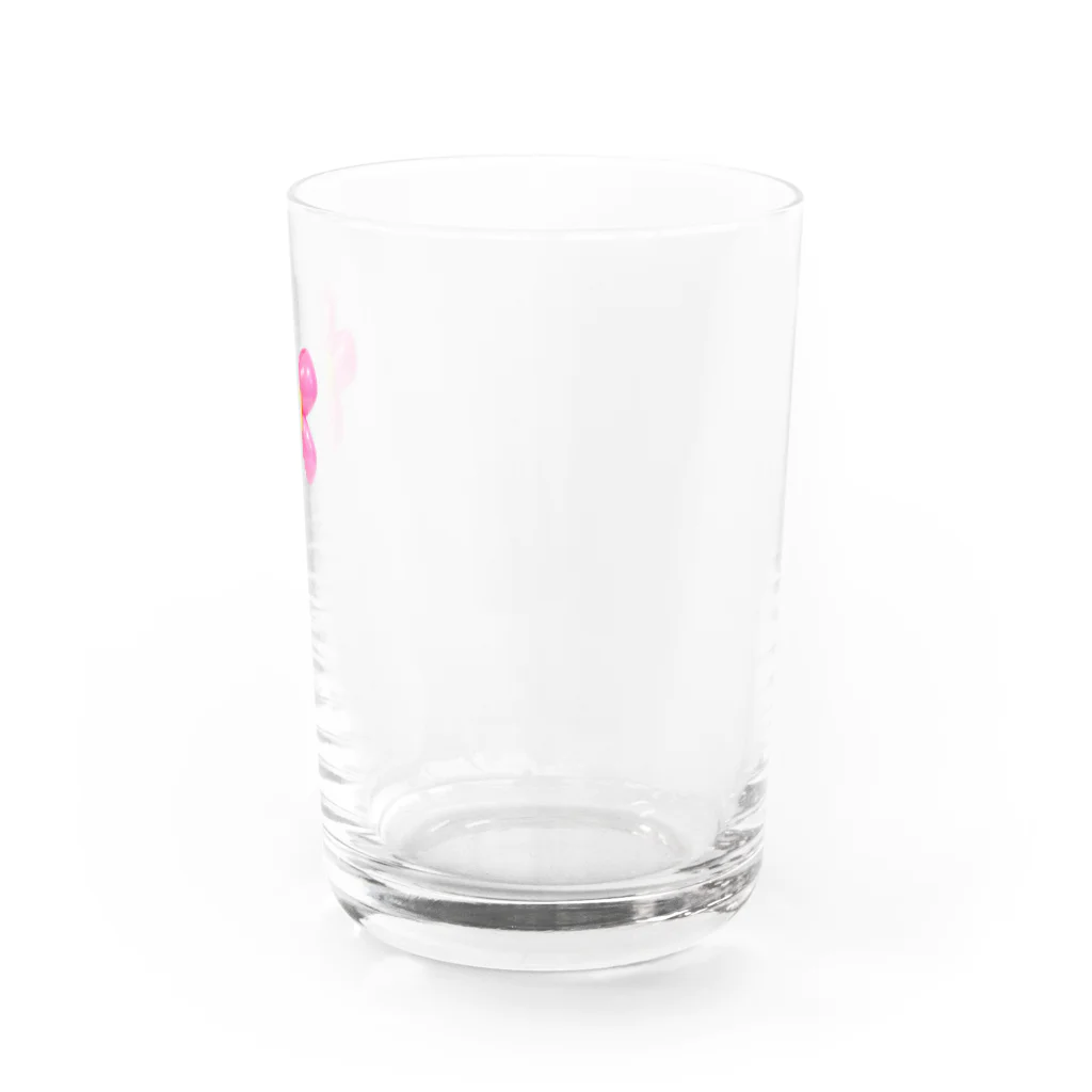 愛着バグのはな風船 Water Glass :right