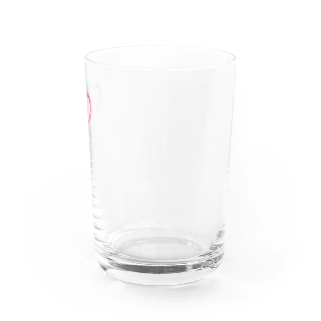 愛着バグのハート風船 Water Glass :right