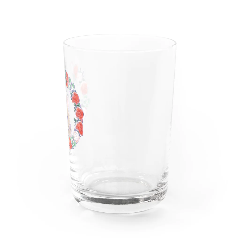 ECLAIR BUNNYのクレアといちご Water Glass :right