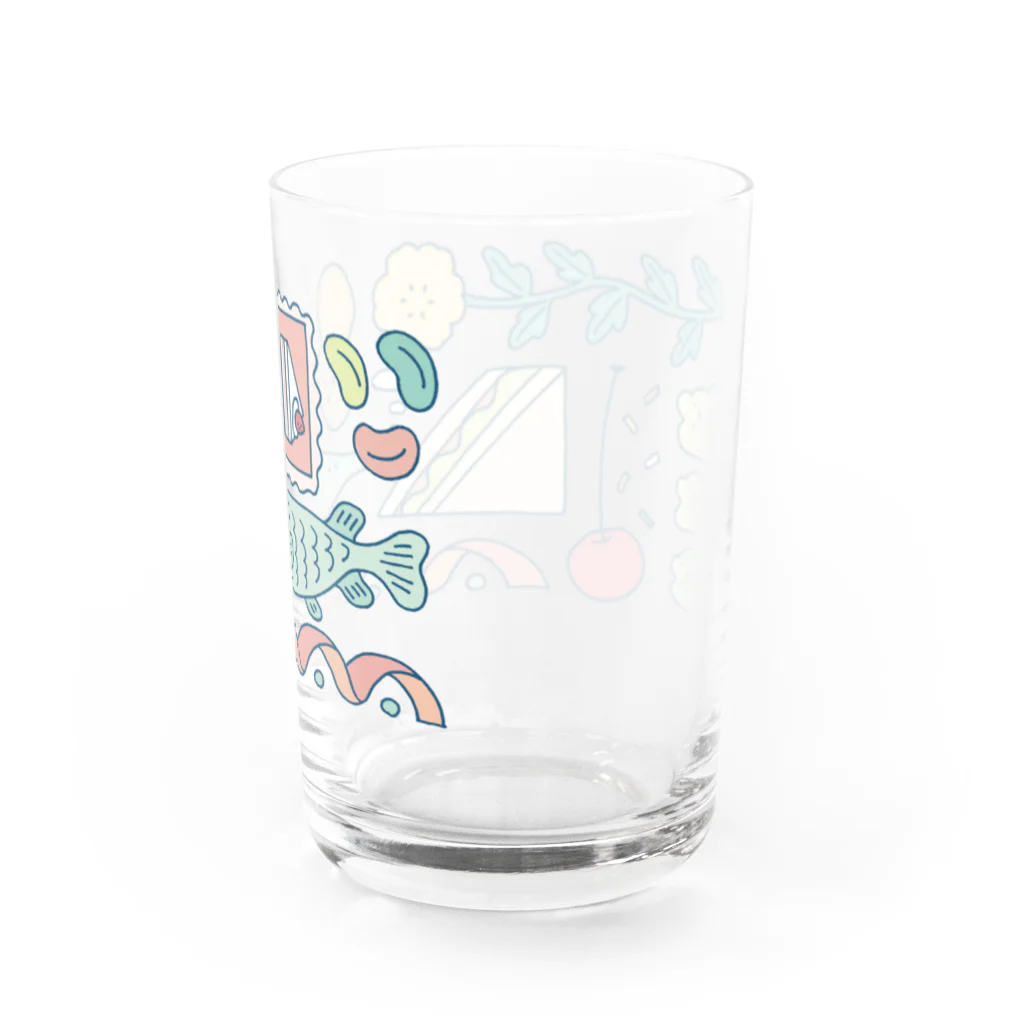 おかのはなみのガーのドローイング Water Glass :right