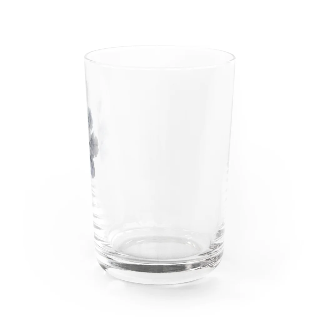 maked bear iidaの手作りクマ　グレー Water Glass :right