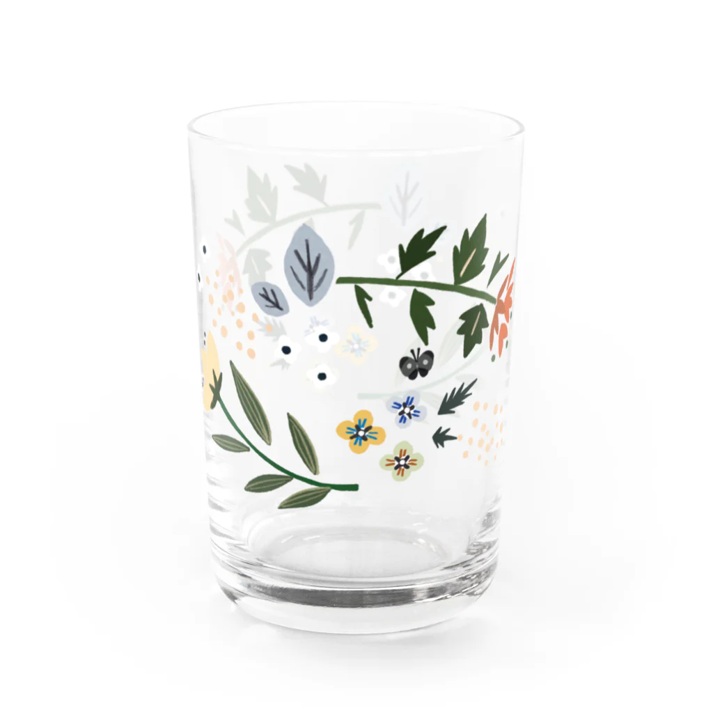 よねこめのbotanical flower Water Glass :right