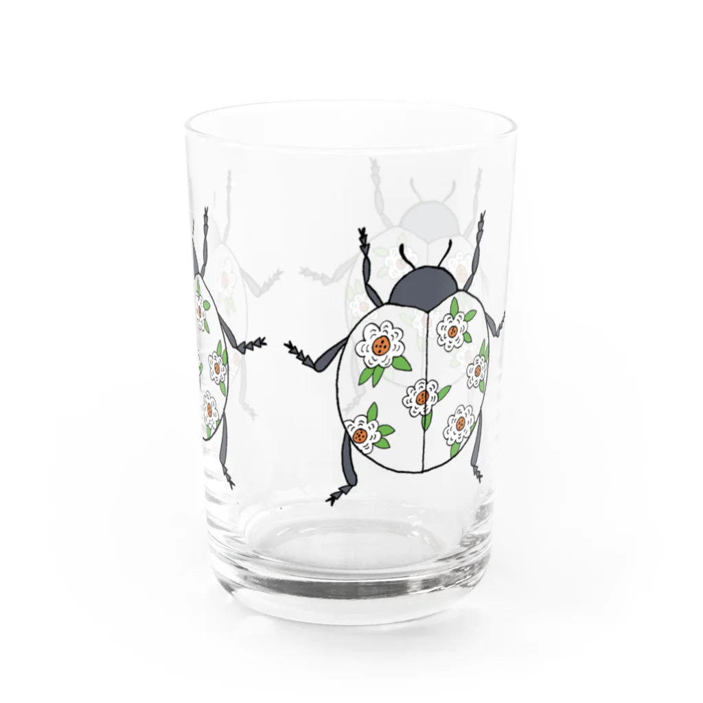 GYOBAYUMIの花柄てんとう虫 グラス Water Glass :right