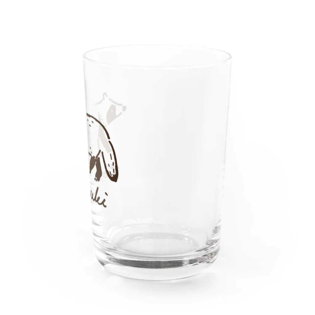 いきものタウンのちょっとおしゃれタヌキ Water Glass :right