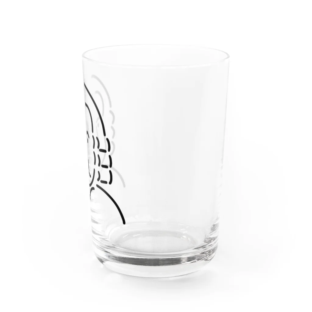 Aliviostaのバッハ イラスト 3 Water Glass :right