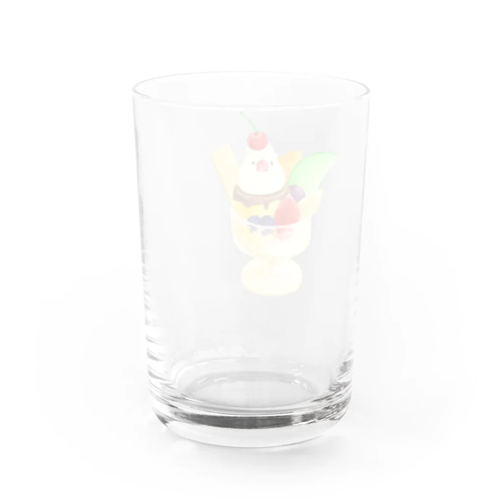文鳥グッズのお店のプリンアラモード文鳥 Water Glass :right