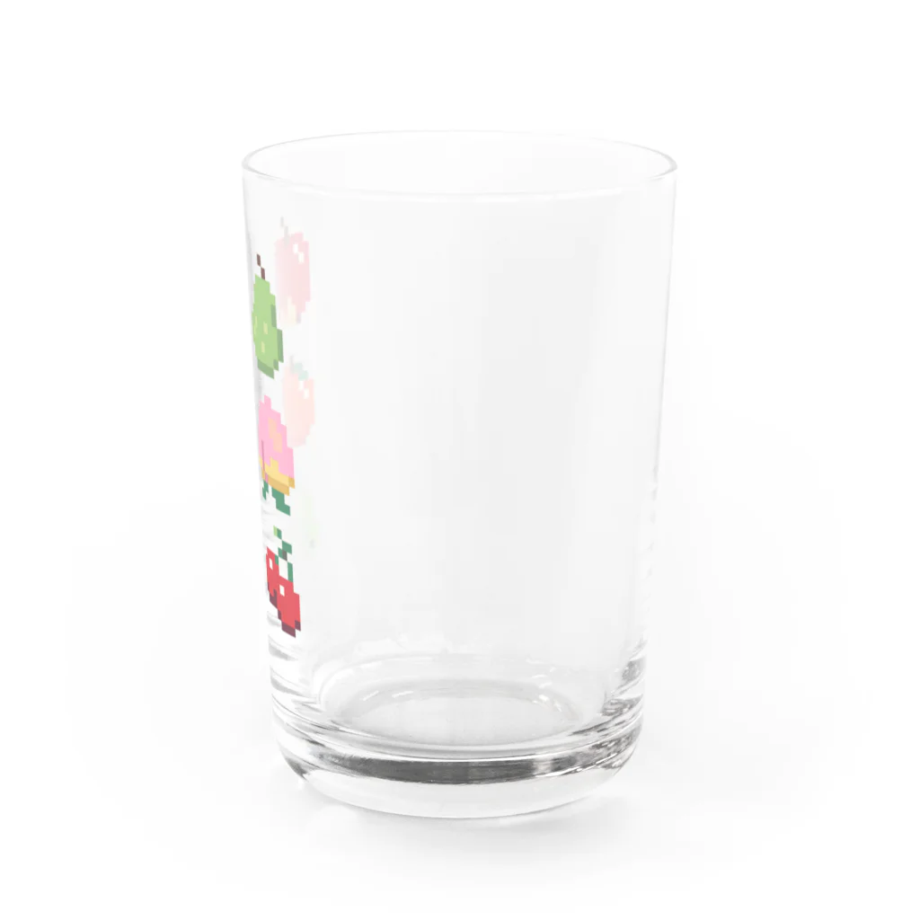 DOT DOT DOT by 宗のりこのドット絵フルーツ タテ Water Glass :right