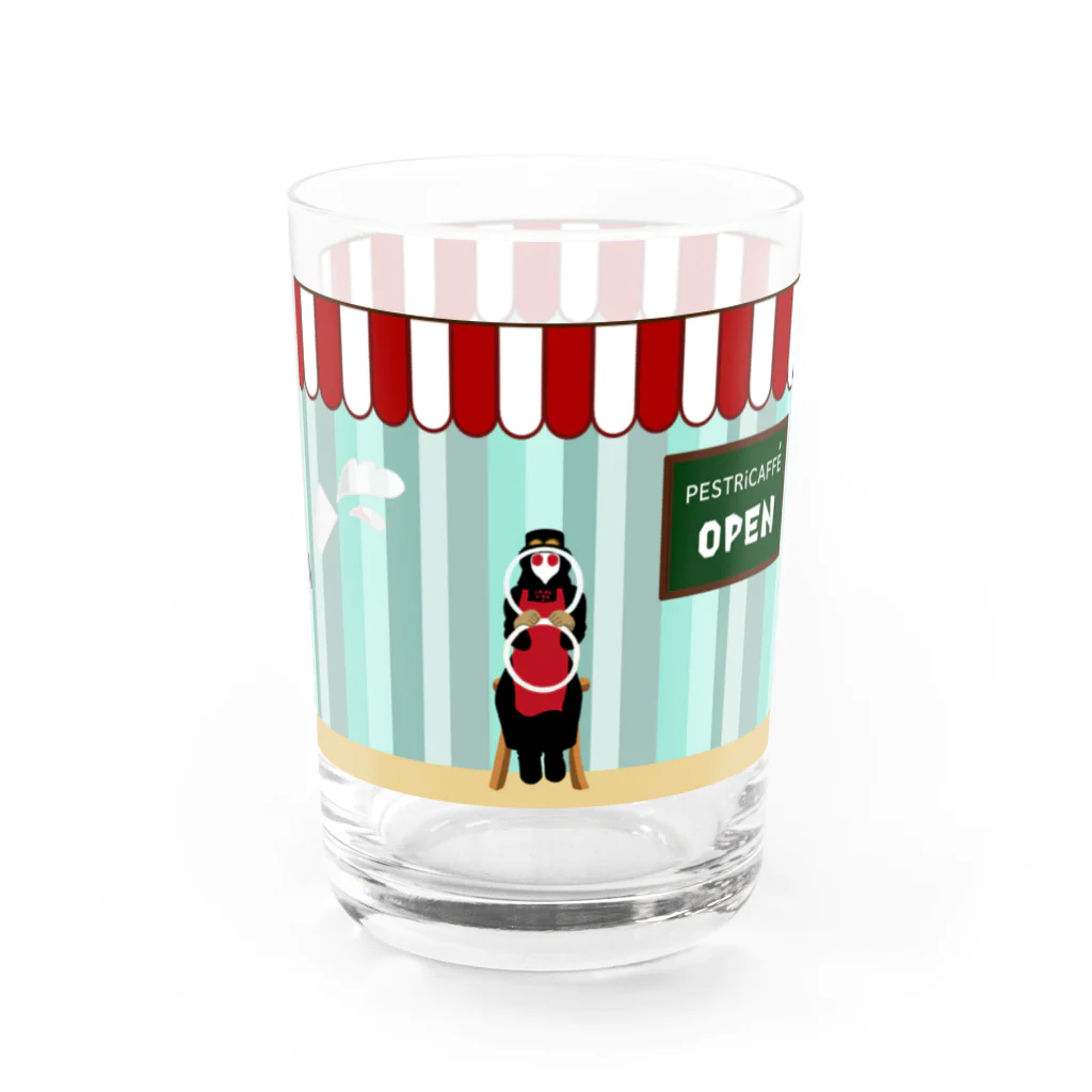 ペストリカさんの同人グッズ＠百頭ピンのペストリカフェグラス Water Glass :right