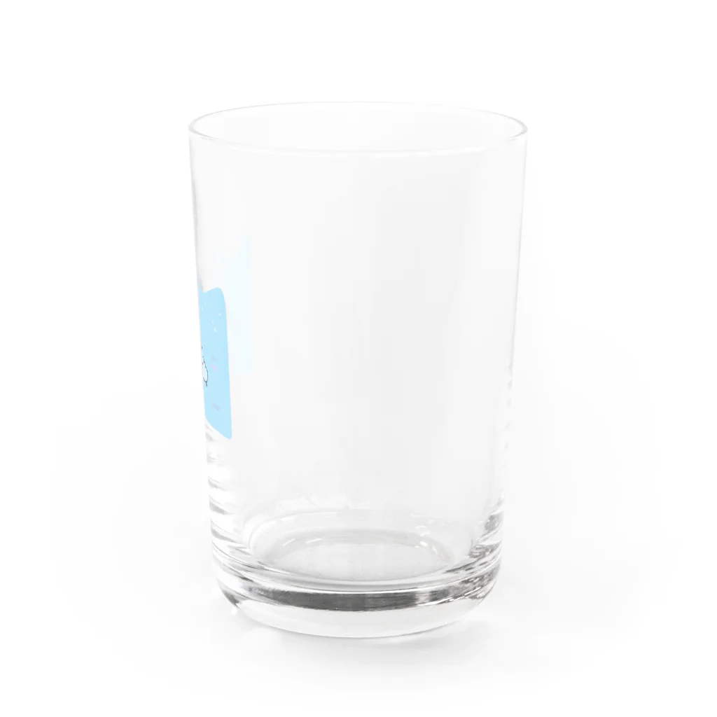 おこじょは白いのましろ-ぷかぷか Water Glass :right