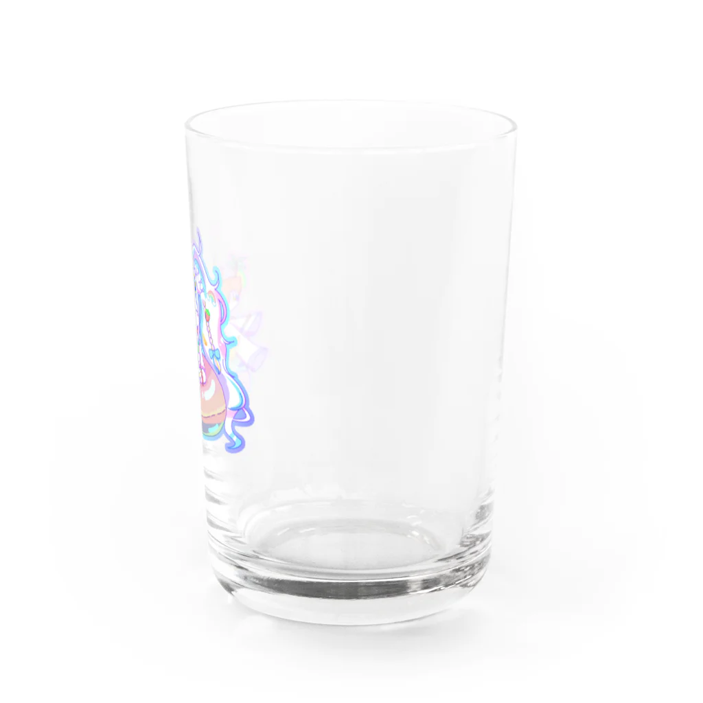 ドドメ汁のうかれポンチのユニコーン Water Glass :right