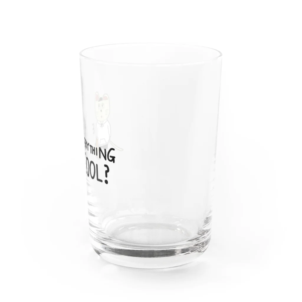 Pretzelのしろねこ シンバ(スケーターver.) Water Glass :right