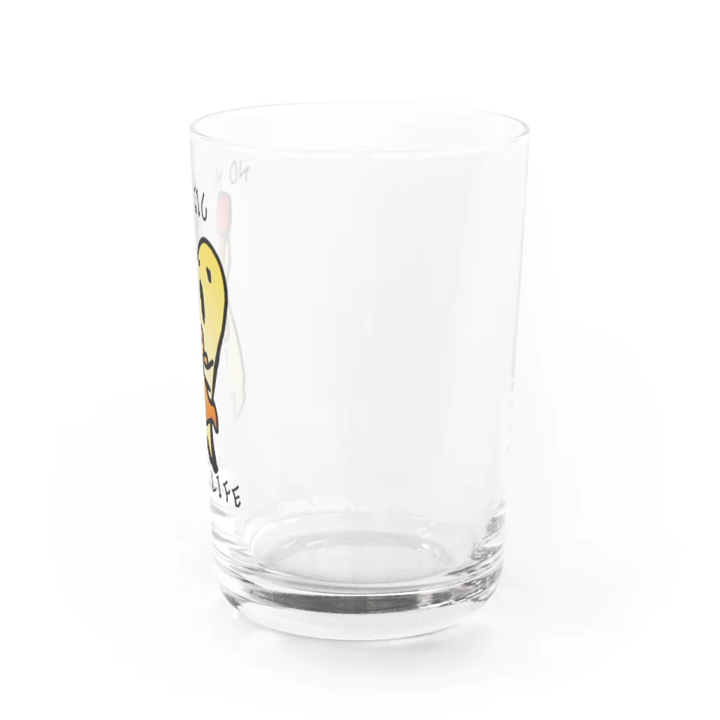 ダイナマイト87ねこ大商会の土偶をかき鳴らすハニワです Water Glass :right