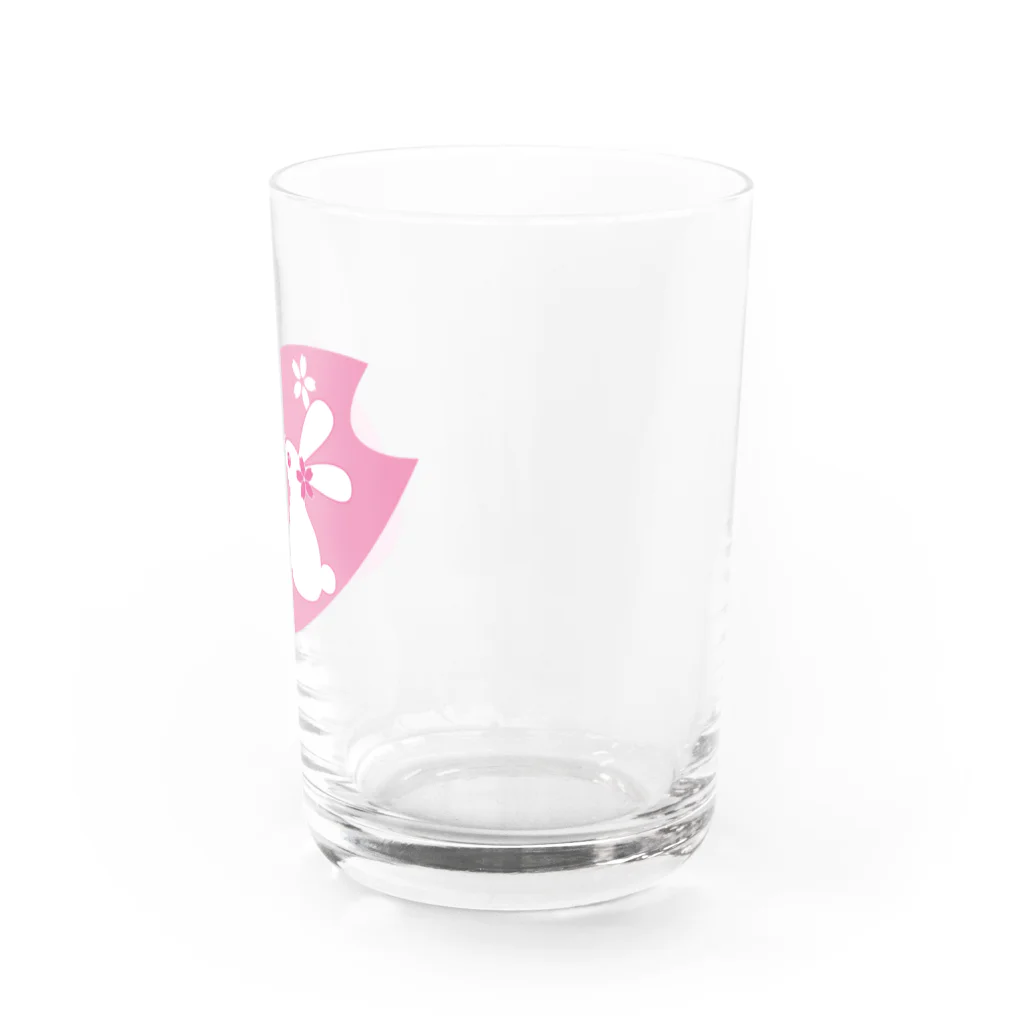 ORANGE-Wの桜とうさぎA Water Glass :right