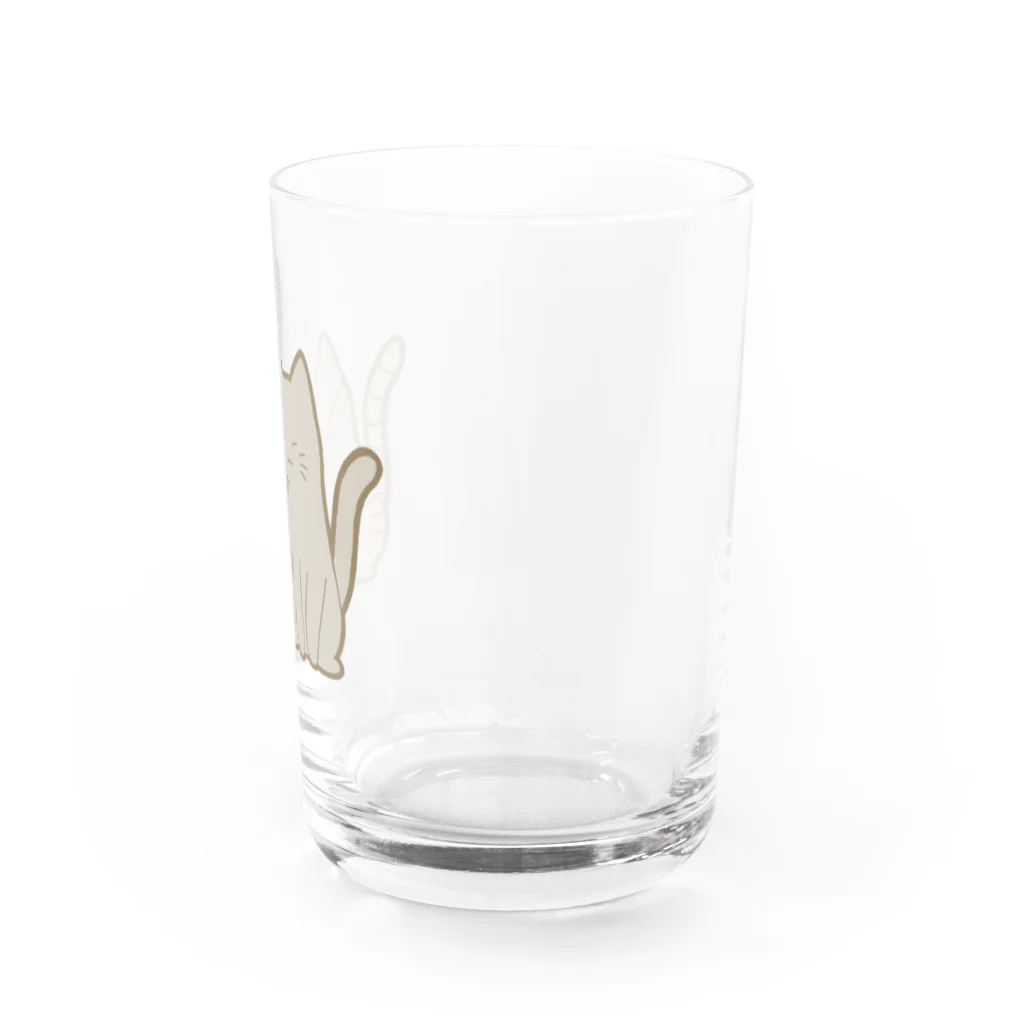 かわいいもののおみせ　いそぎんちゃくの仲良し猫　キジトラ&灰 Water Glass :right