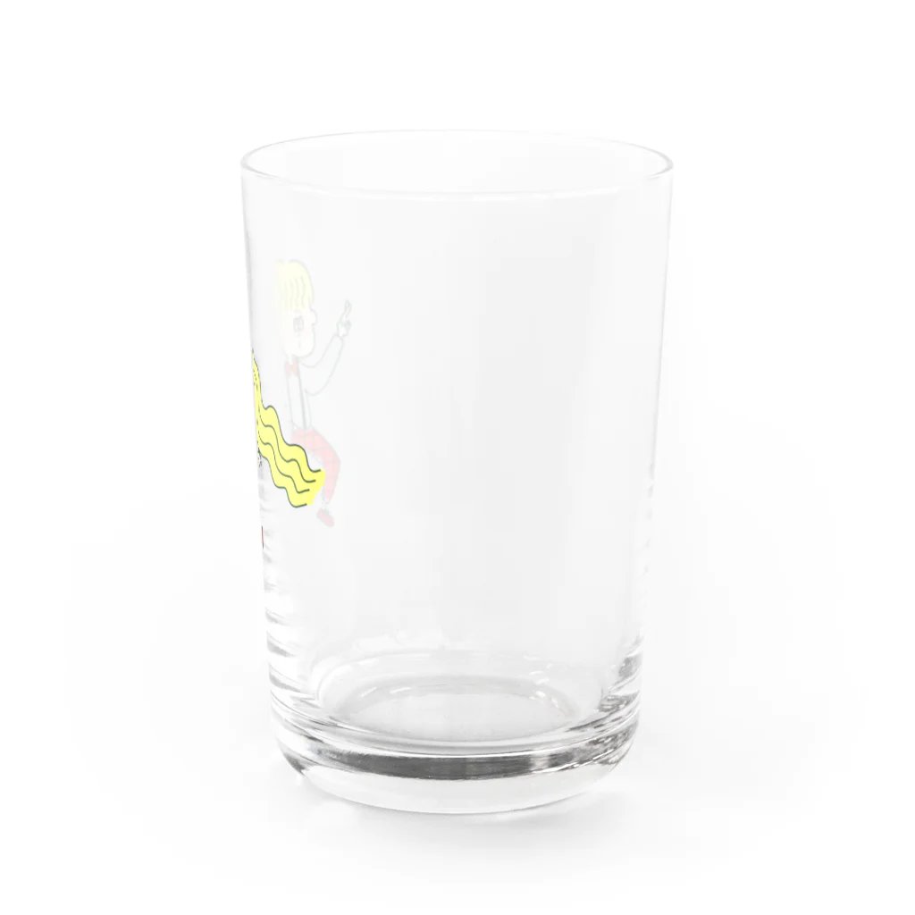 あいこシャキーンの幸運を祈る金髪ロング少女 Water Glass :right