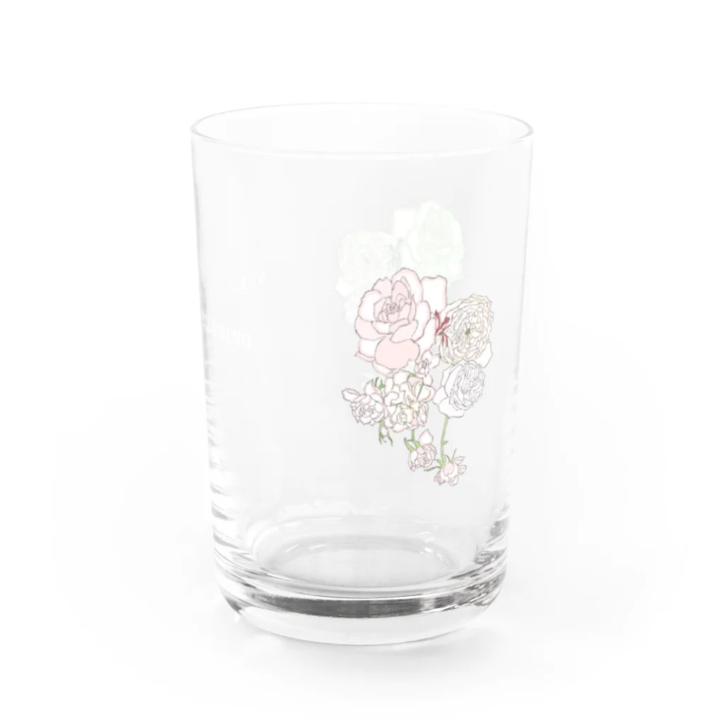 YUKIRI PUBLISHING の2色のばらグラス Water Glass :right