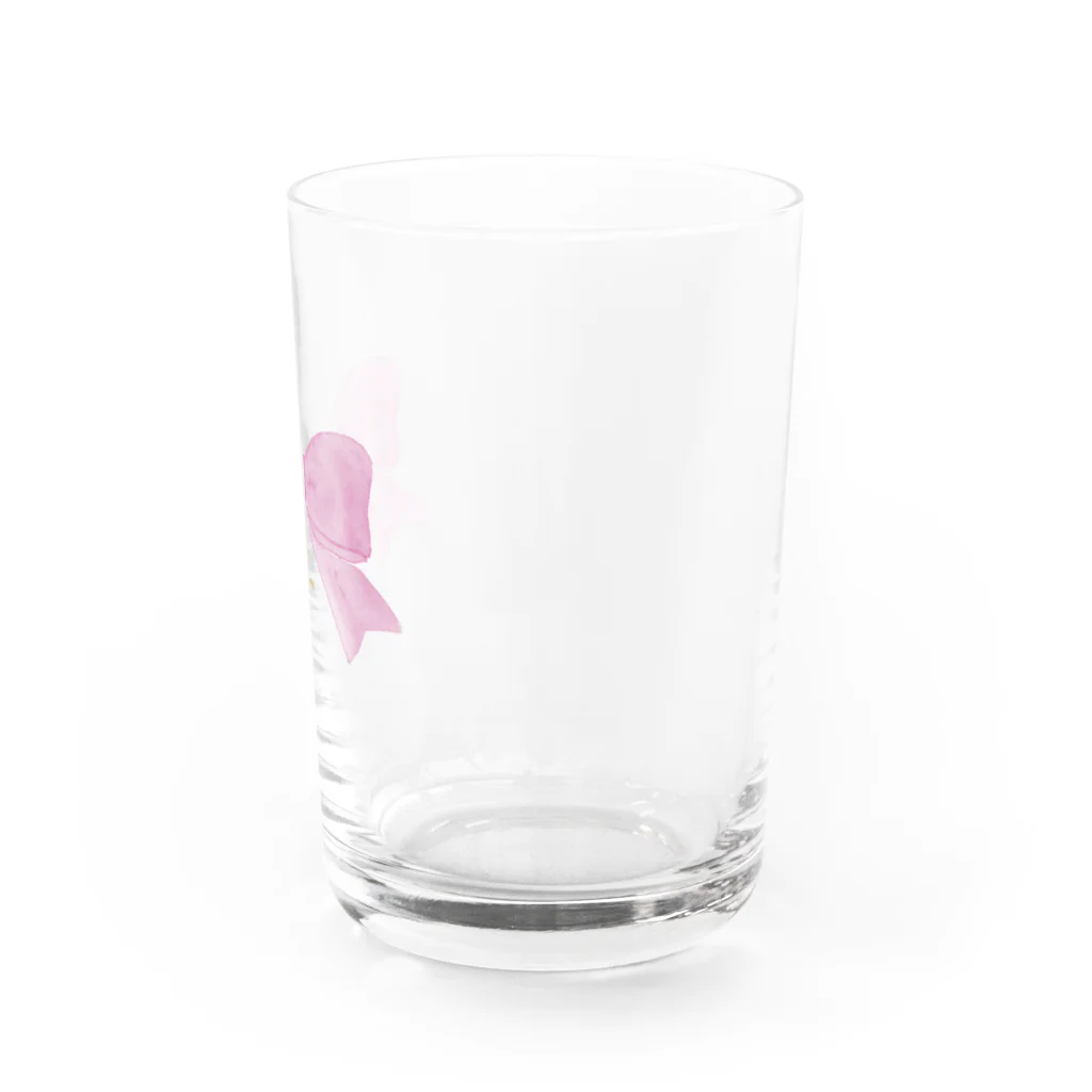 one'x creationのリボン Water Glass :right