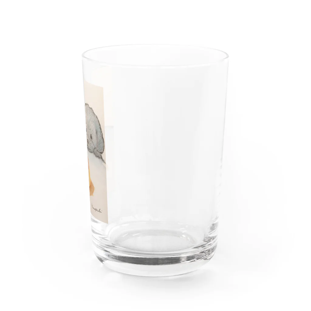 くろぽち屋のペッパーとプリン Water Glass :right