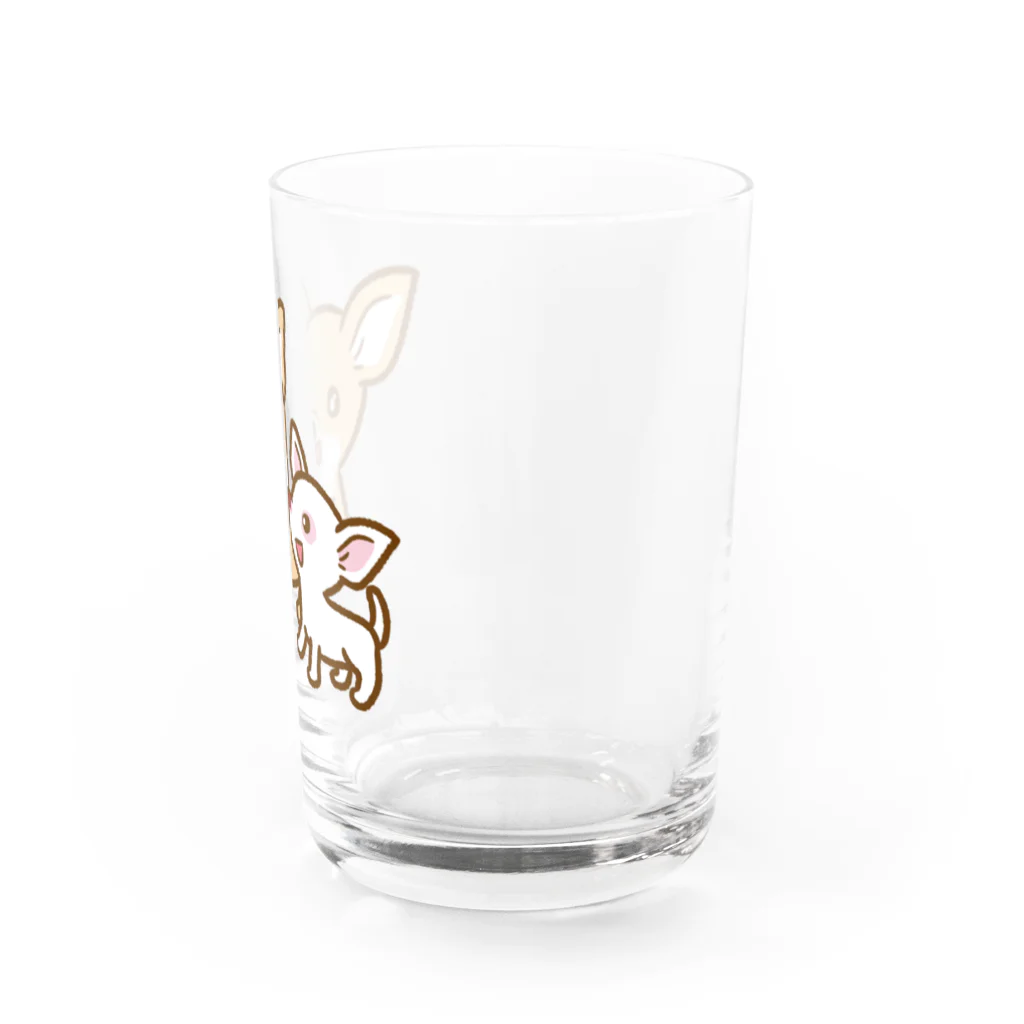 ルキノでざいんのスムースチワワの Lulu と Kiki Water Glass :right