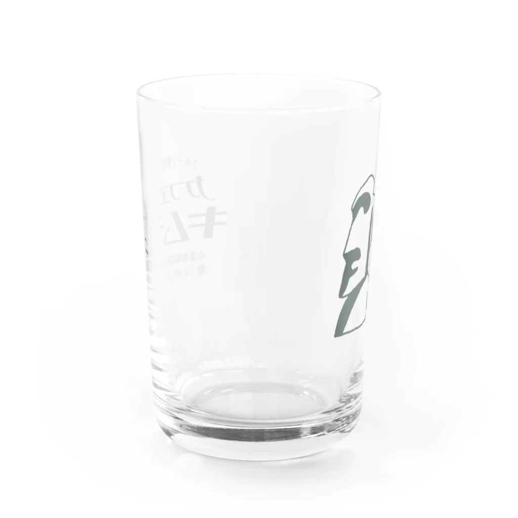 吉田電話 and The DOKKEN THIRSKのフルーツ珈琲茶房 カフェー キムチ（グレー） Water Glass :right