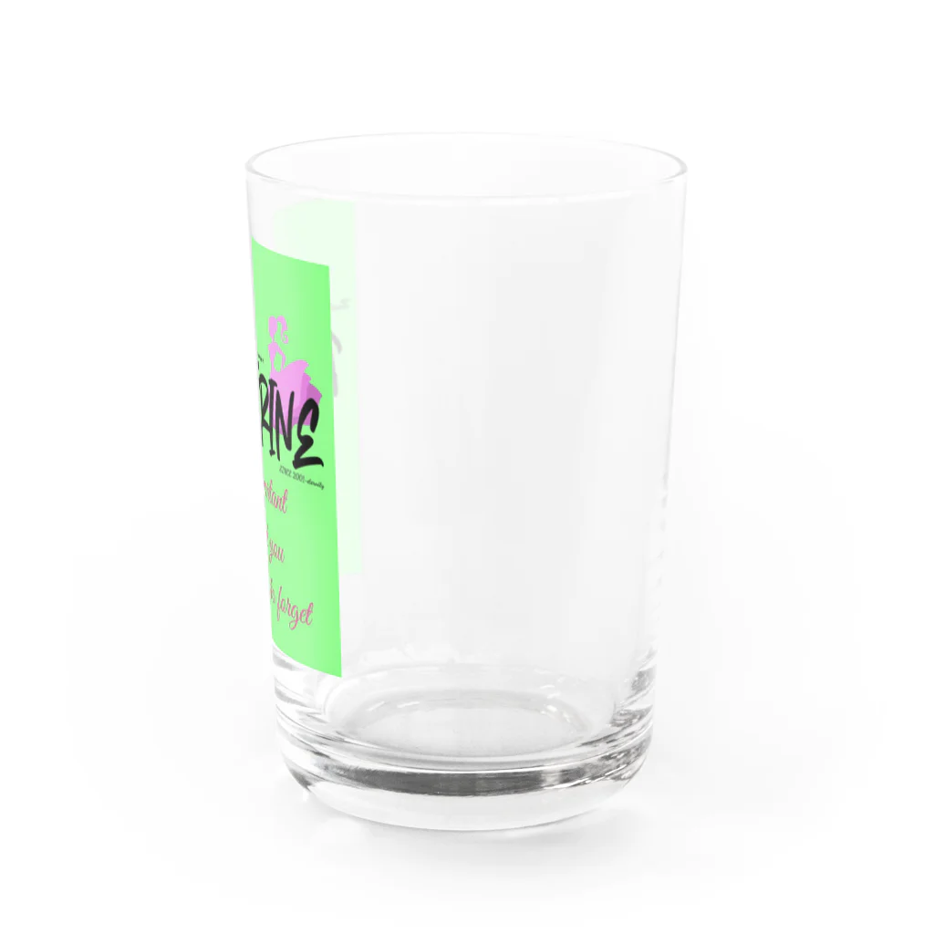 【Pink Rine】の【Pink Rine】オリジナル (green) Water Glass :right
