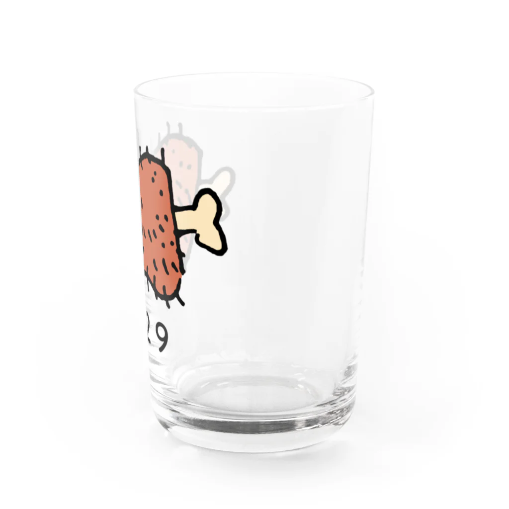 segasworksの笑顔のお肉（ヒッピー） Water Glass :right