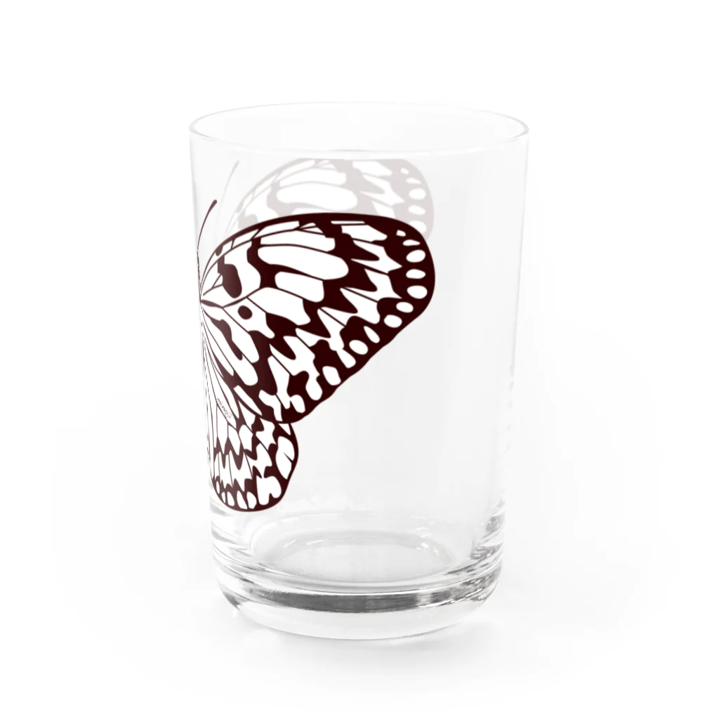 みのじのオオゴマダラ Water Glass :right