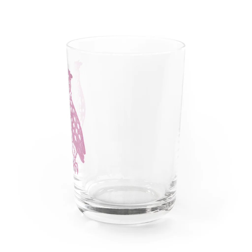 消しゴムはんこ にわぞの＠SUZURIの消しゴムはんこのシマフクロウ Water Glass :right