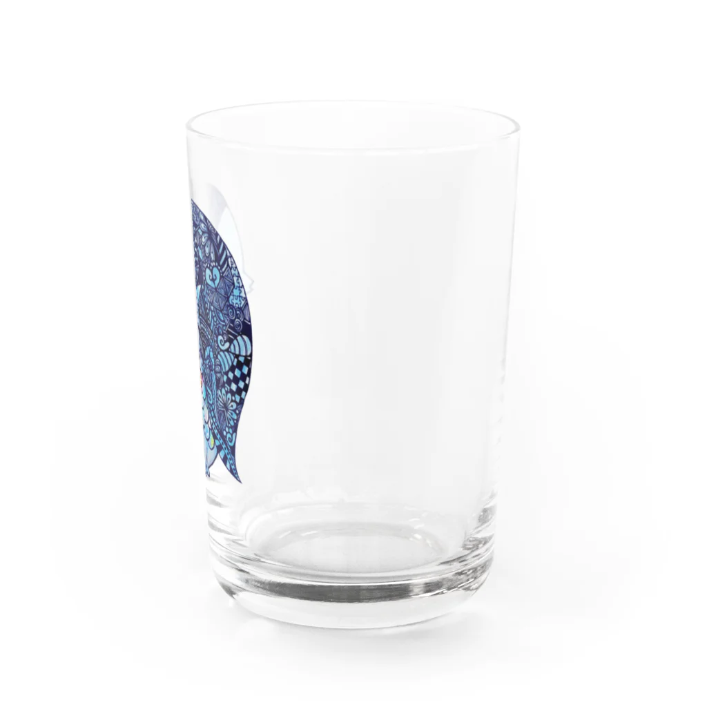 みあおのパターンアート アマビエ様 Water Glass :right