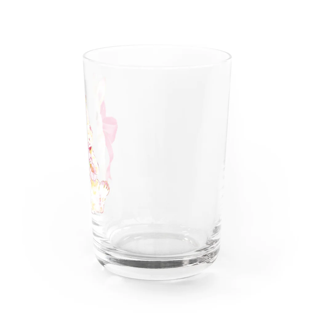 しず華＊(カラー･リボンボン)のぬいぐるみぎゅっ Water Glass :right