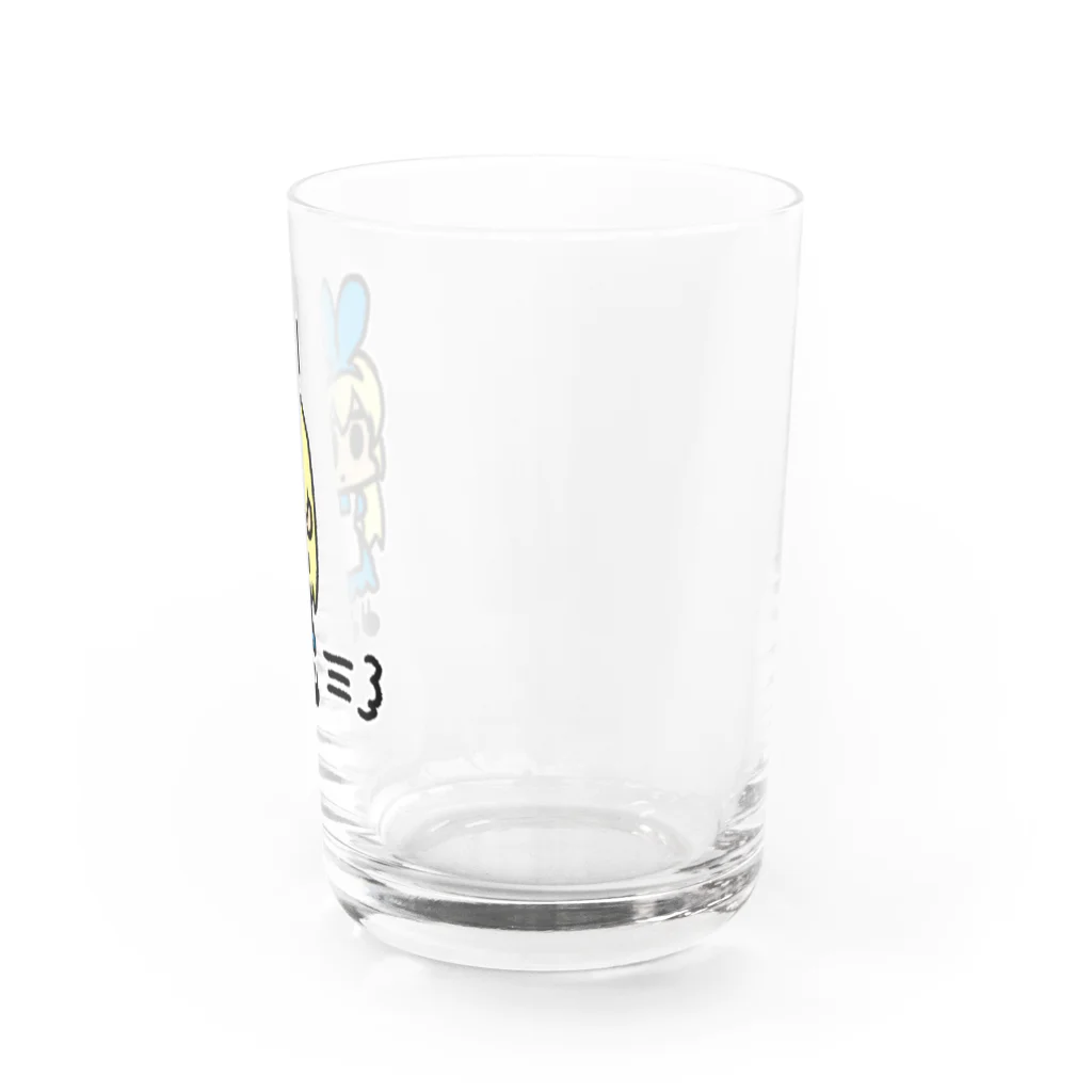 空飛ぶねこちゃん研究所のカサカサアリス Water Glass :right