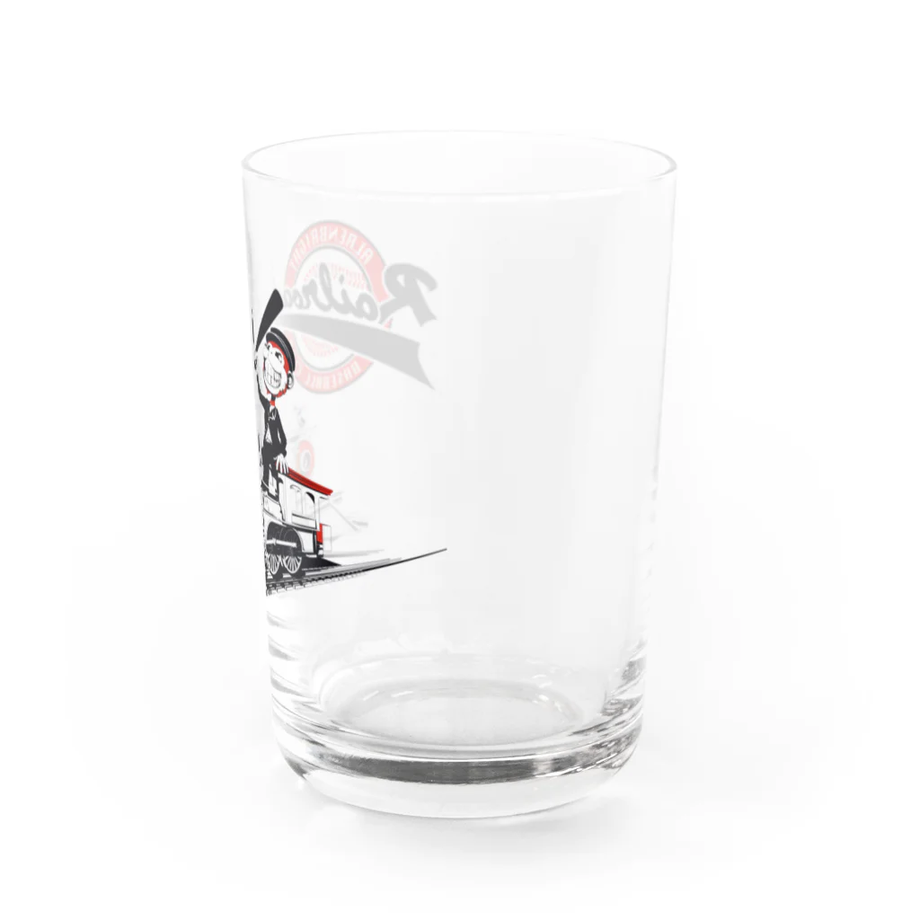 Poooompadoooourのrailroads　お猿さん　クラシック Water Glass :right