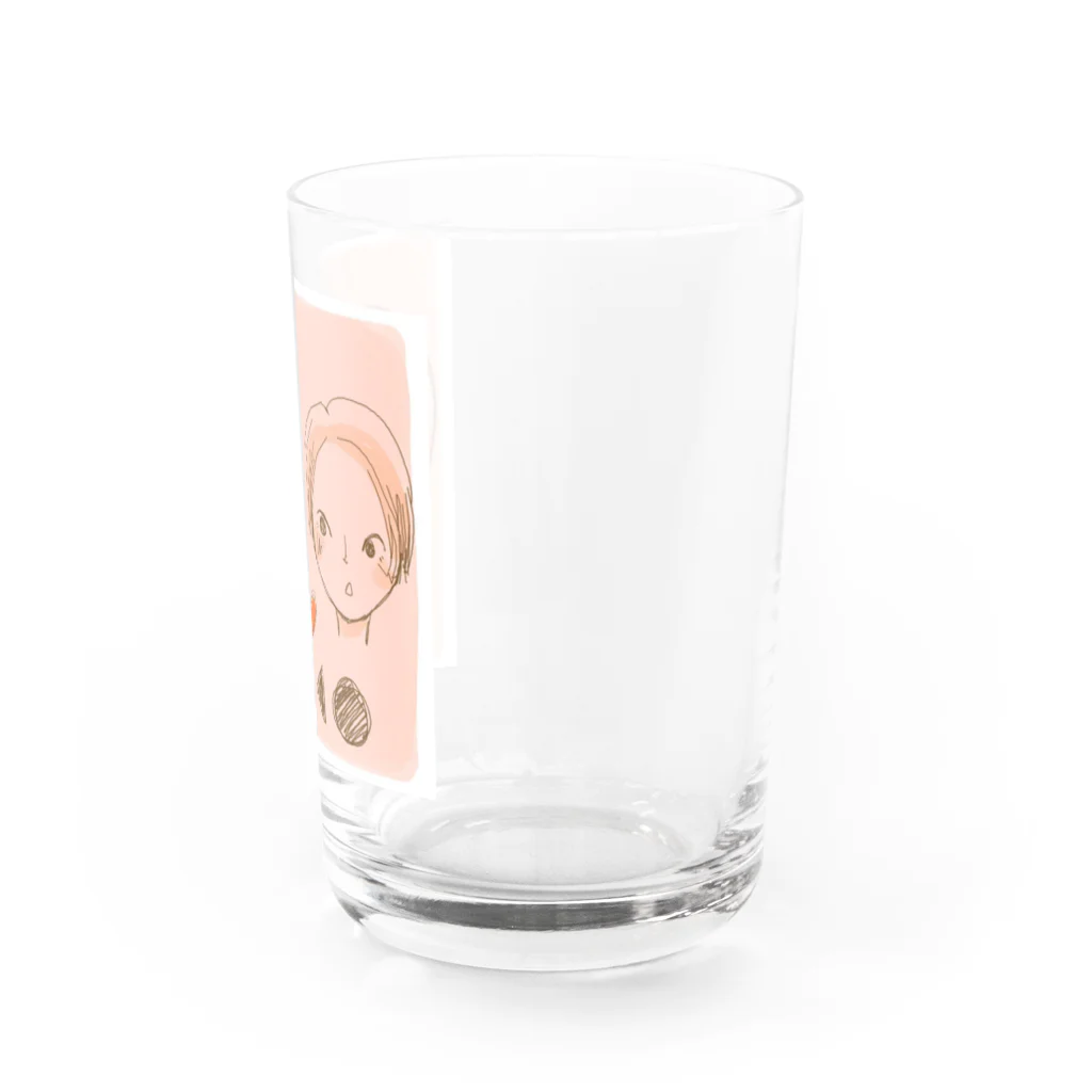 まつおかのunkocouple2 Water Glass :right