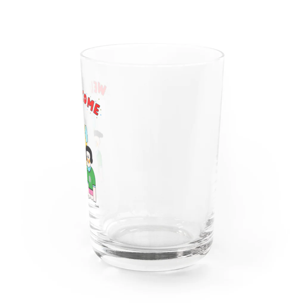 Claraのおみせのウェルカム一家 Water Glass :right