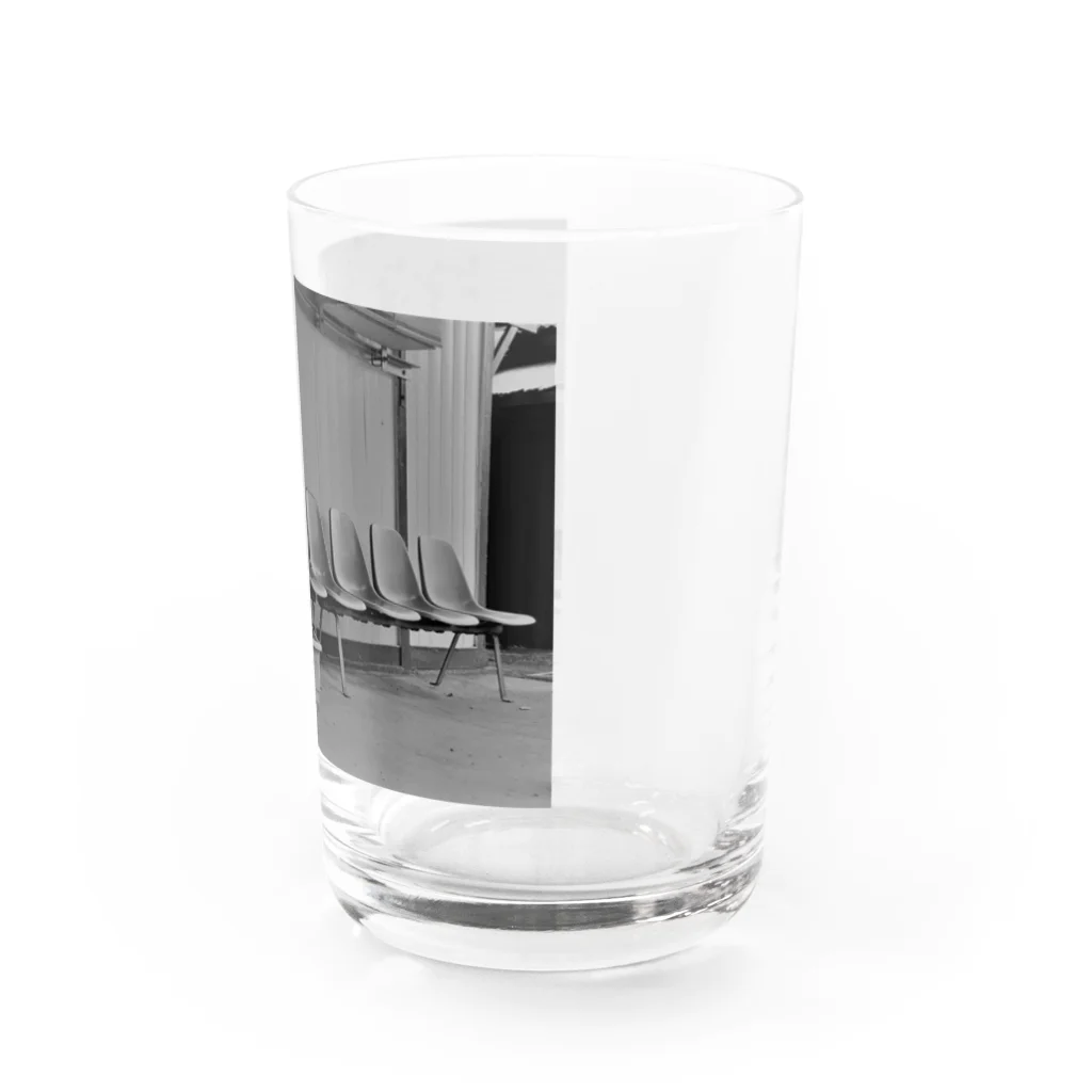 coronblanの廃駅(モノクロ) Water Glass :right