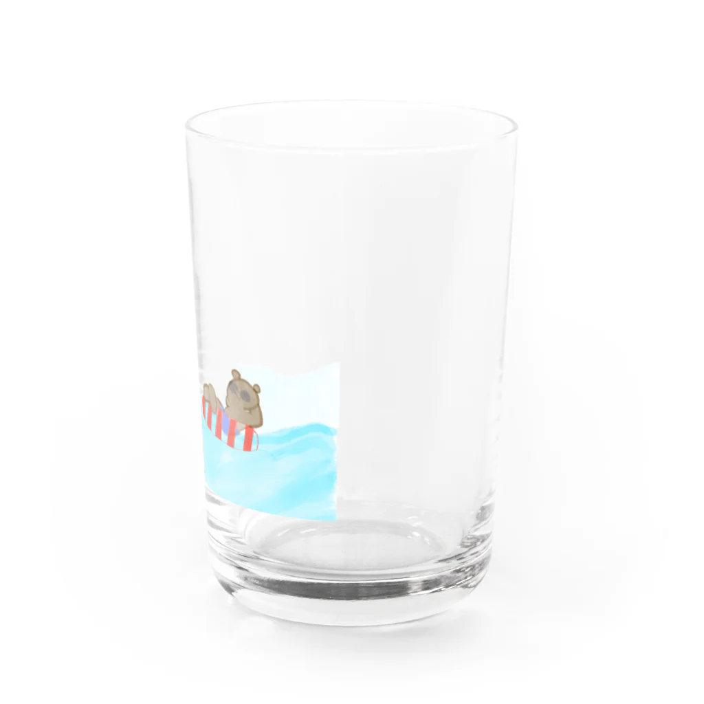 melloの海のくまさん　背景透明バージョン Water Glass :right