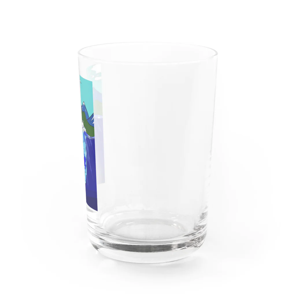 tashiの氷山と山 Water Glass :right