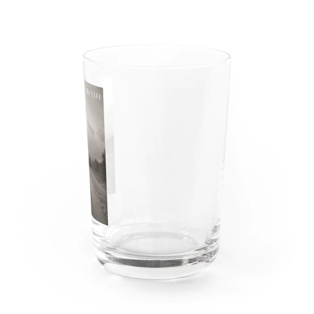 シャンティ　フォトのNo dog No Life/Joy 1 Water Glass :right