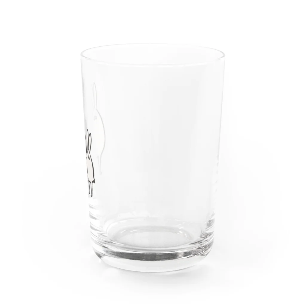 うさぎ本舗の透けないうさぎたち Water Glass :right