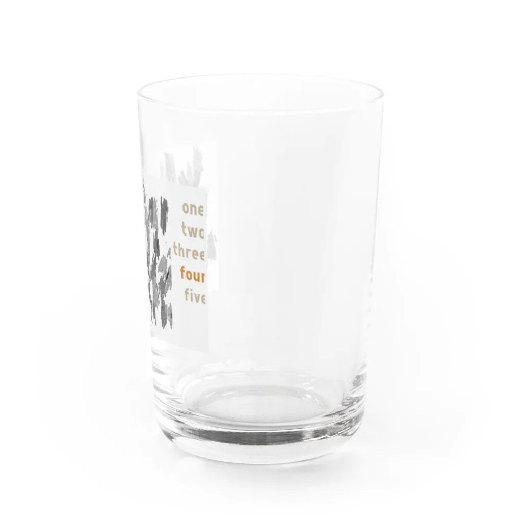 PUK11 fac.のnumber x leopard series Water Glass :right