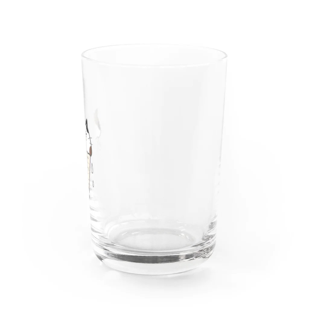 ねこのふとももの溶けねこ Water Glass :right