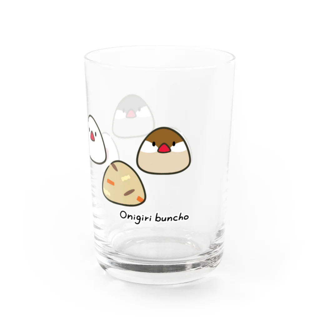 TeaDrop.Cのおにぎり文鳥 Water Glass :right