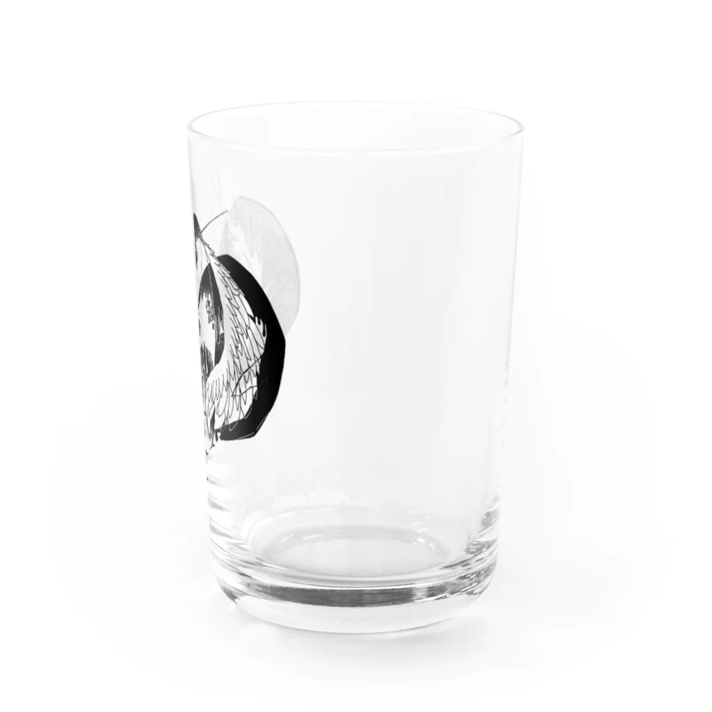 平井肉助(Rudy)の抽象画グラス第二弾 Water Glass :right