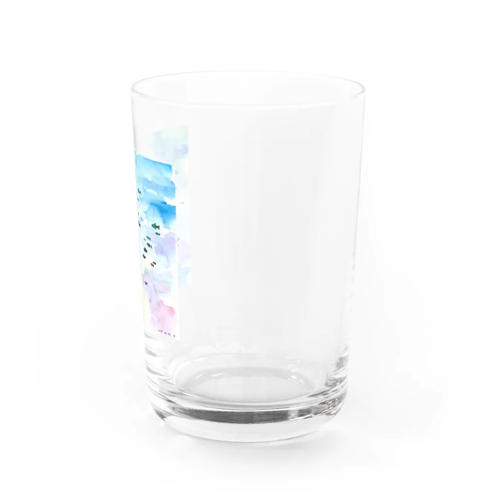 NINEのおさかな 水彩 Water Glass :right