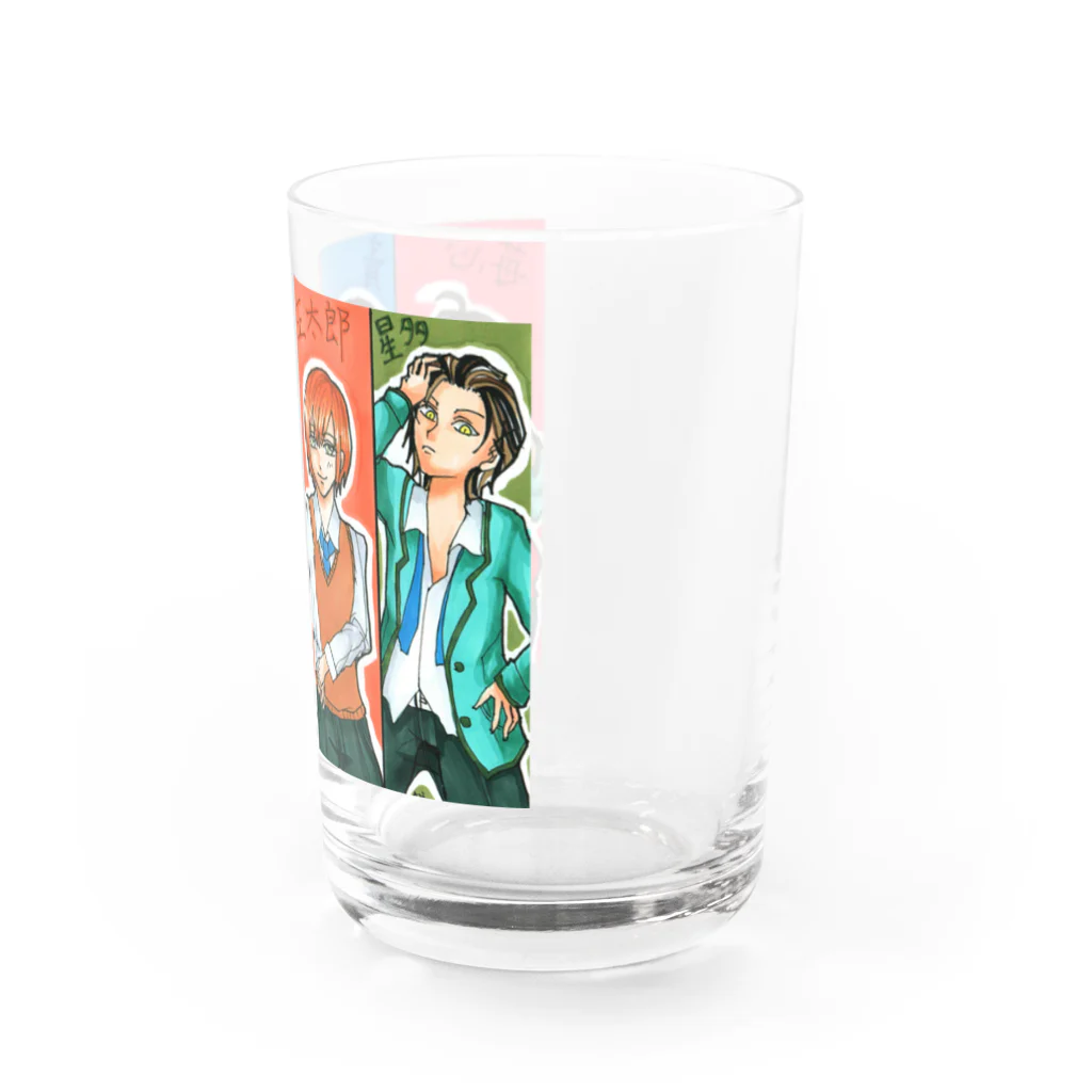 ＊あり＊の虹色創世記のみくさん４にゃんズ(擬人化) Water Glass :right