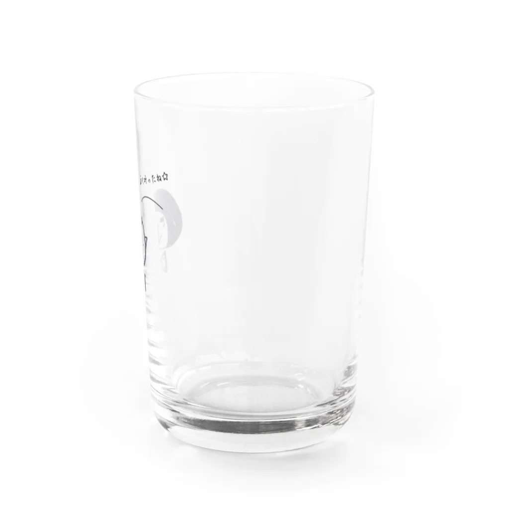 mogrow公式ショップのmogrow やっぱり叶ったね Water Glass :right