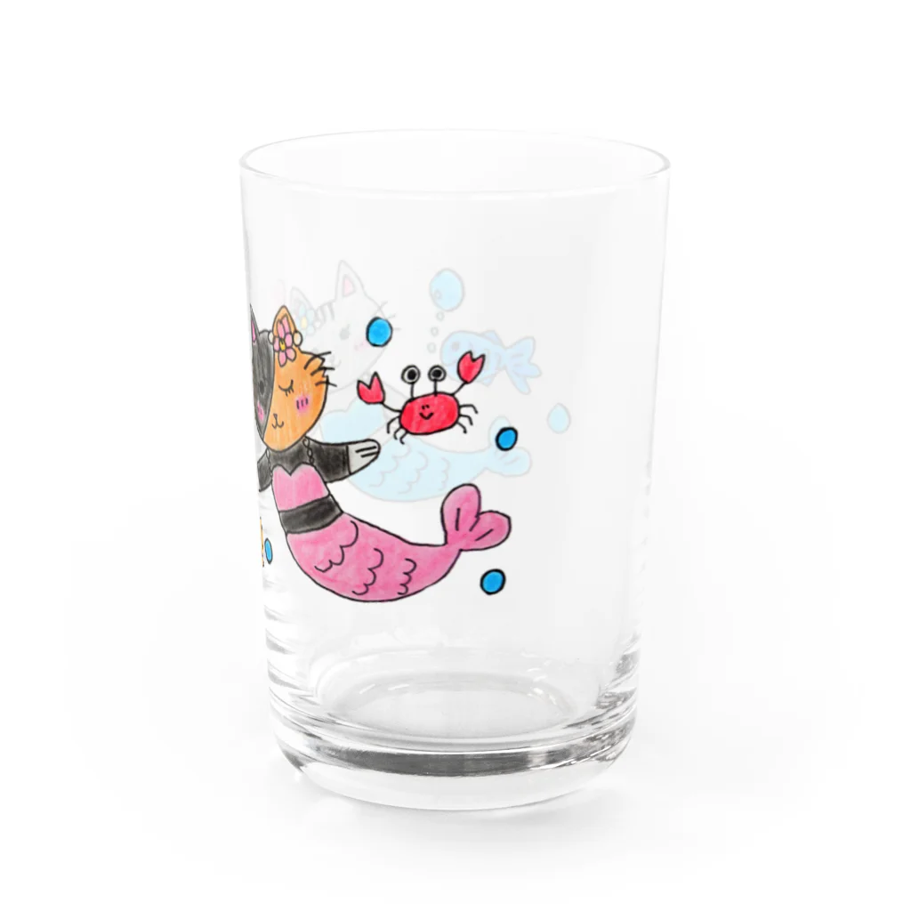 See＆You(シーユー)のマーメイドちろるとちょこ Water Glass :right