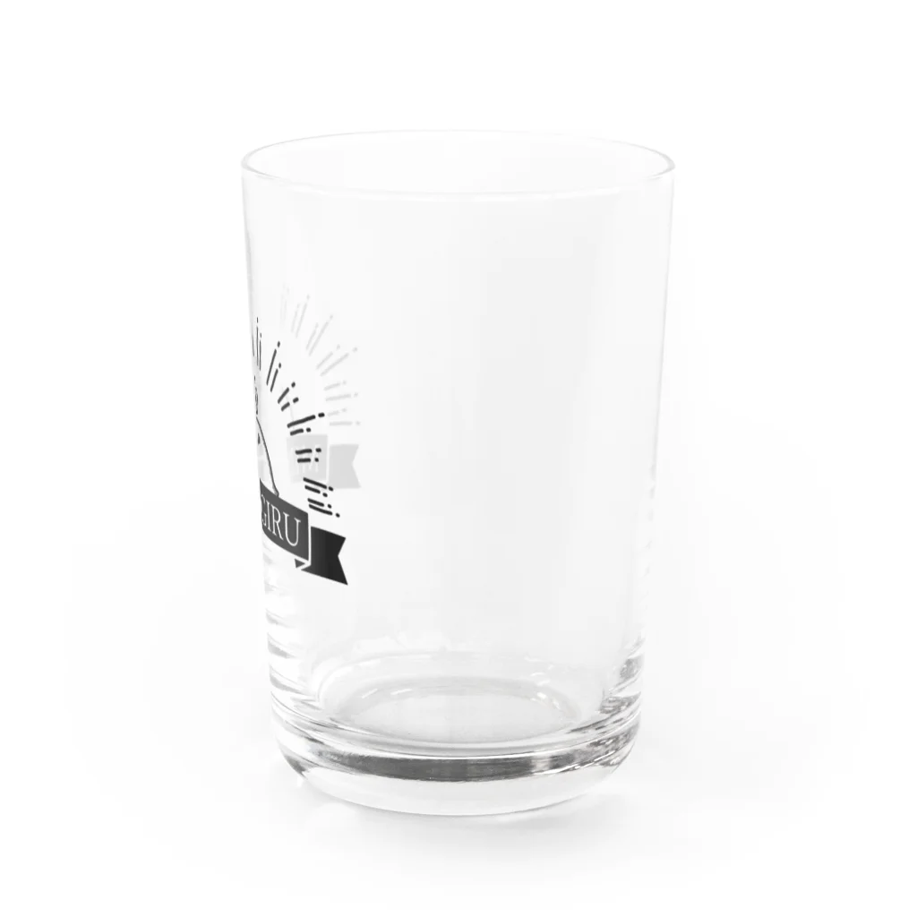 yuukklのMINAGIRUひよこ(黒) Water Glass :right