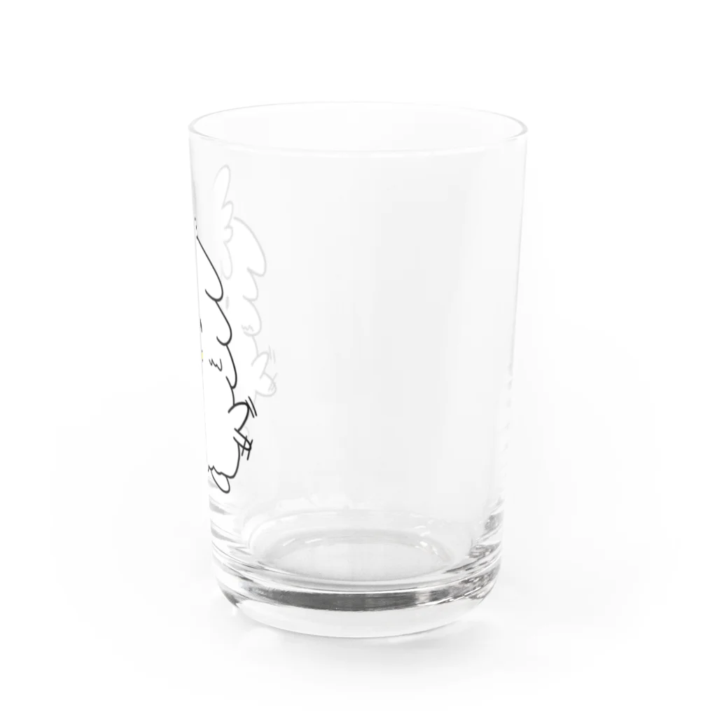 ＋Γ(gamma)のモケちゃん 喜び Water Glass :right
